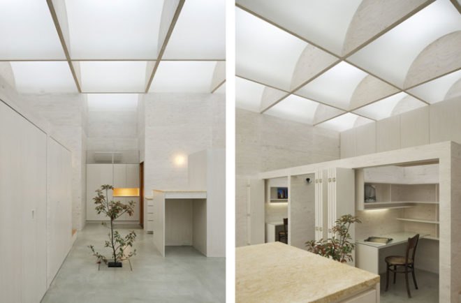 green Interiors, Architecture, Renewable Energy, energy efficiency, Takeshi Hosaka, Daylight House, natural light, recyclable acrylic skylights,
