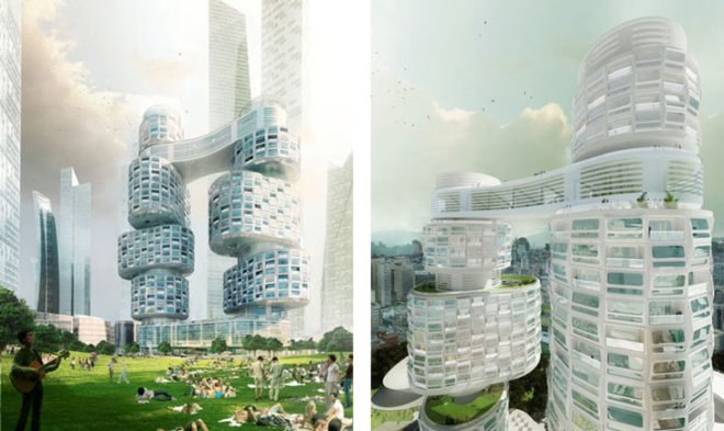 Velo Towers, Asymptote Architecture, Seoul, Yongsan Business District, South Korea