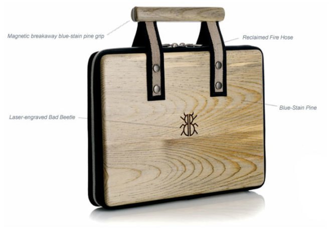 Bad Beetle, Dwell on Design, DOD, Sustainable Design, Beetle, Mountain Pine Beetle, Dead Forest, Recycled Case, Apple Accessories, Ipad Case, Macbook Air Case, iphone case, ipad, iphone, macbook, Inhabitat, Sustainable Design, Recycled Design