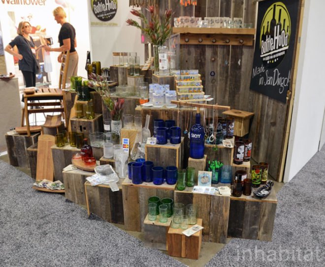 Bottle Hood, Recycled Bottle Glasses, dwell on design, dod 2012, green furniture, green products, sustainable furnishings, green design, sustainable design, dwell magazine, green design events, los angeles green design, prefab housing, green interiors, sustainable interiors, prefabricated building