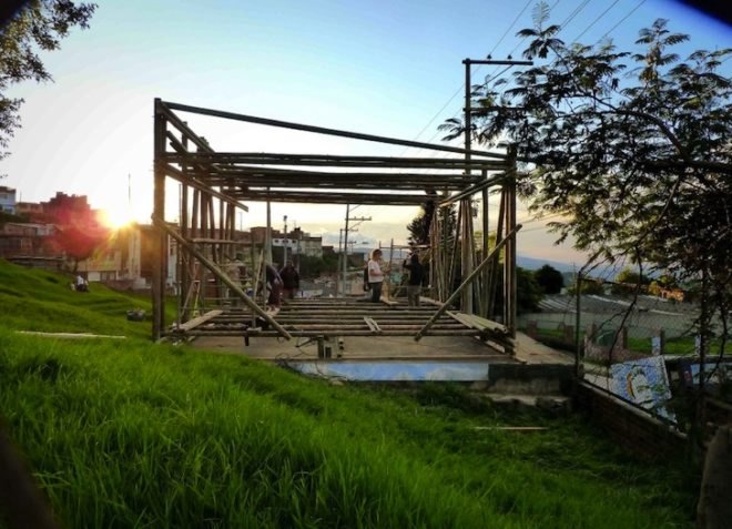 Raumlabor, The Institute of Placemaking, eme3, Barcelona, Bottom Up, International Architecture Festival, Found materials, green materials, recycled materials, recycled design, urban design, urban intervention, green design, sustainable design, eco-design