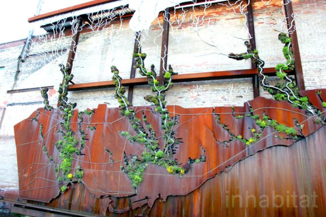 Watershed Wall, Toronto, Ferruccio Sardella, Evergreen Brick Works, Living Wall
