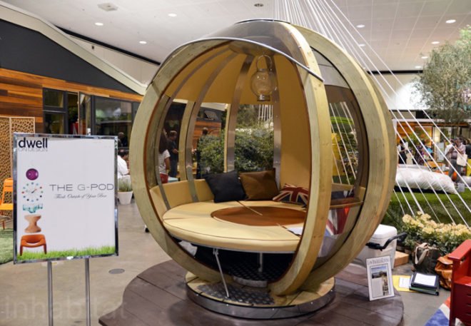 G-Pod, Prefabricated Dome Building, dwell on design, dod 2012, green furniture, green products, sustainable furnishings, green design, sustainable design, dwell magazine, green design events, los angeles green design, prefab housing, green interiors, sustainable interiors, prefabricated building