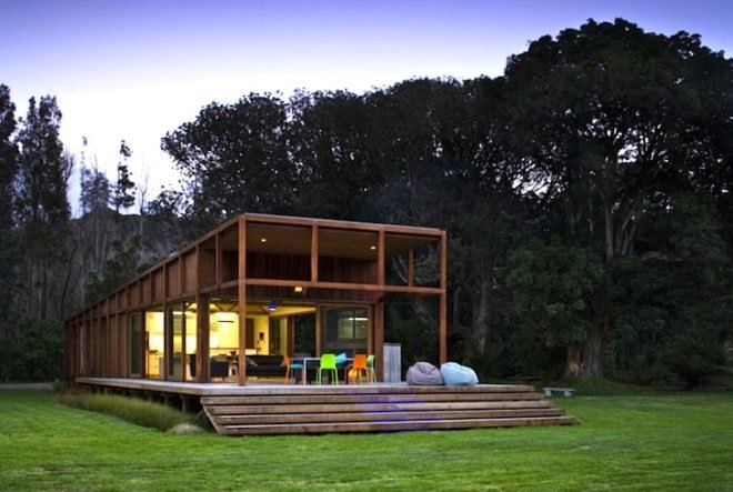 Crosson, Clarke and Carnachan, Great Barrier House, solar-powered, renewable energy, sustainable materials, green design, sustainable design, eco-design, water conservation, daylighting, New Zealand, Great Barrier Island, Low E Glass, timber,