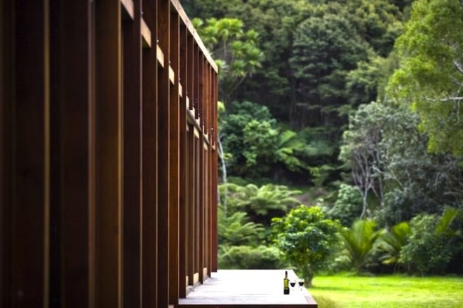 Crosson, Clarke and Carnachan, Great Barrier House, solar-powered, renewable energy, sustainable materials, green design, sustainable design, eco-design, water conservation, daylighting, New Zealand, Great Barrier Island, Low E Glass, timber,