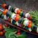 Skewers of vegetables