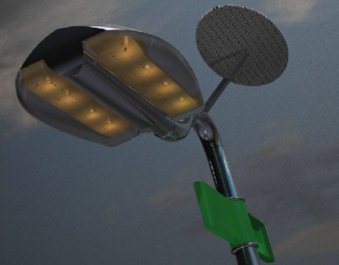 holonic streetlamp, solar streetlight, street light, wind power, off-grid streetlight,