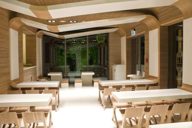 It!me, Poland, Dream Park, Ochaby, fast food, recycled materials, biodegradable materials, PET, recyclable materials, Joanna Pszczółka, green design, sustainable design, eco-design, green materials, timber, prefabricated design, Łukasz Brandys