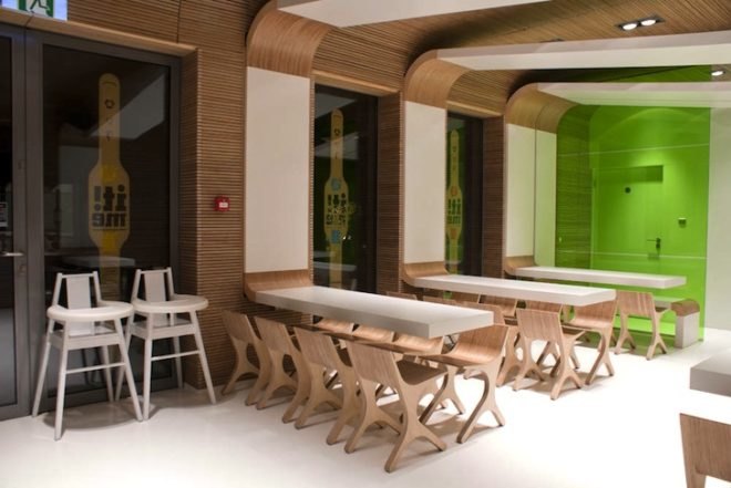 It!me, Poland, Dream Park, Ochaby, fast food, recycled materials, biodegradable materials, PET, recyclable materials, Joanna Pszczółka, green design, sustainable design, eco-design, green materials, timber, prefabricated design, Łukasz Brandys