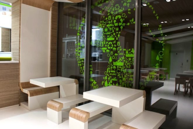 It!me, Poland, Dream Park, Ochaby, fast food, recycled materials, biodegradable materials, PET, recyclable materials, Joanna Pszczółka, green design, sustainable design, eco-design, green materials, timber, prefabricated design, Łukasz Brandys
