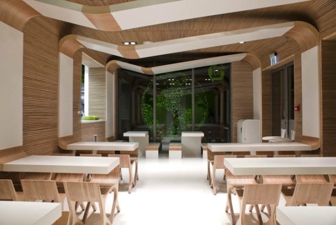 It!me, Poland, Dream Park, Ochaby, fast food, recycled materials, biodegradable materials, PET, recyclable materials, Joanna Pszczółka, green design, sustainable design, eco-design, green materials, timber, prefabricated design, Łukasz Brandys