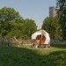 green design, eco design, sustainable design, mary Mattingly, Coleman Oval Park, Modular living. Flock House, River to River Festival, Lower Manhattan Cultural Council