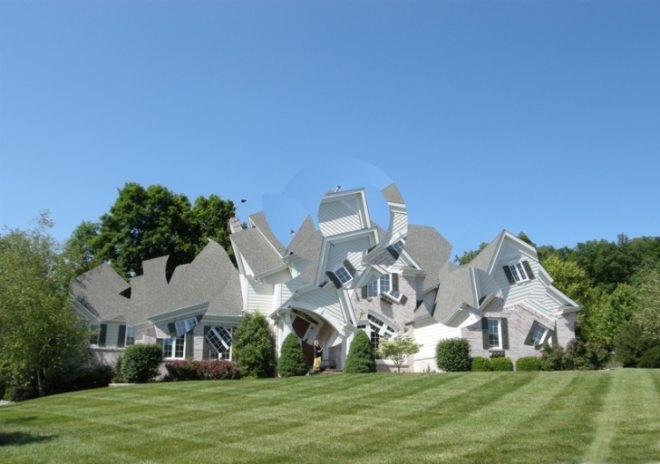 michael jantzen, deconstructing the houses, photo series, suburbia, photography, green design, sustainable design