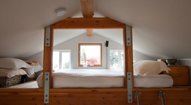 Mini House, Washington, Michelle de la Vega, green renovation, recycled materials, as built, plans, green design, eco-design, sustainable design, tiny living, daylighting, recycled materials, re-pursposed design,