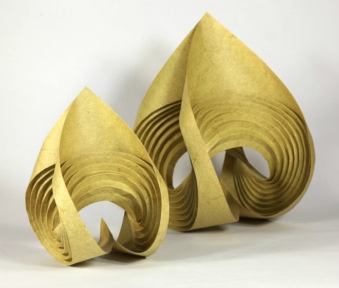 Martin and Erik Demaine, origami art, computational origami, paper artwork, folded paper, paper art, MOMA