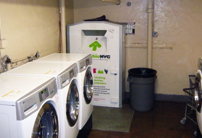 green design, eco design, sustainable design, Re-fashionNYC, Housing Works, textile recycling, clothing recycling bins