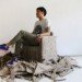 monocomplex, seoul, korea, cardboard chair, recycled cardboard chair, hyun-woo park, recycled furniture, cardboard furniture