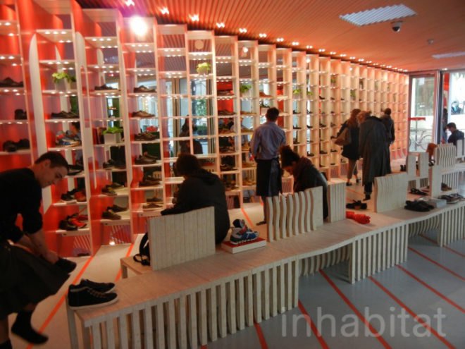 Camper, Shigeru Ban, Dean Maltz, Soho, paper, minimalism, green design, sustainable design, eco-design, Spanish shoemaker, retail, shopping, shigeru ban camper store, cardboard architecture, camper soho