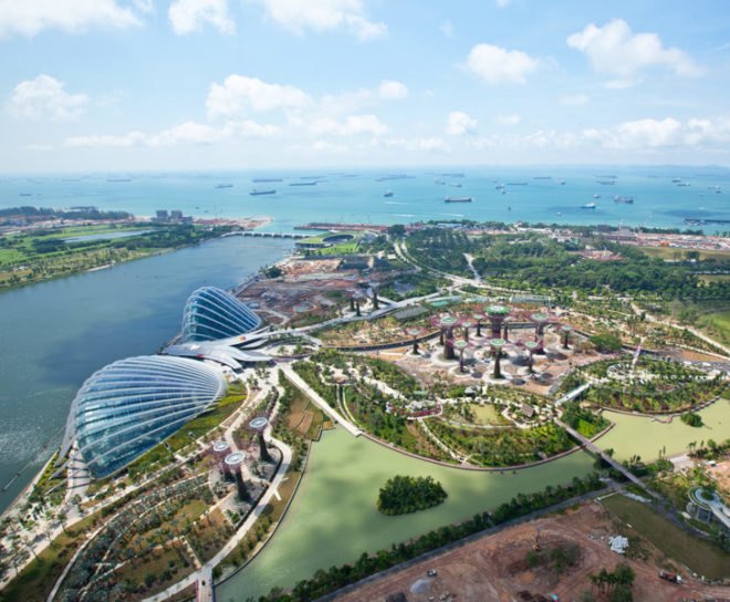 gardens by the bay, supertrees, singapore, grant associates, vertical gardening, solar technology, bay south garden, biofuels, photovoltaics, solar, sustainable architecture, green architecture,