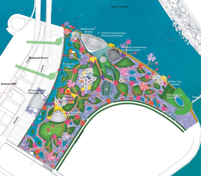 gardens by the bay, supertrees, singapore, grant associates, vertical gardening, solar technology, bay south garden, biofuels, photovoltaics, solar, sustainable architecture, green architecture,