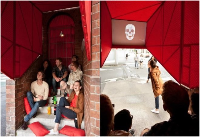 oh.no.sumo., stairway cinema, green design, sustainable architecture, temporary cinema, pop-up spaces, experimental architecture