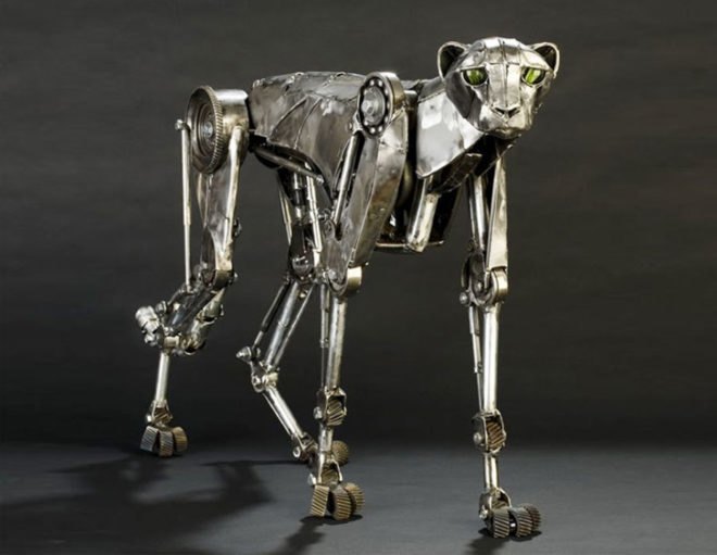 steampunk design, steampunk sculpture, eco sculpture, recycled material sculptures, metal sculptures, animal sculptures, andrew chase, photographer, andrew chase sculptor,