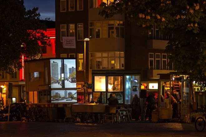 Straatlokaal, Foundation Projects, Rikkert Paauw, Jet van Zwieten, recycled materials, found materials, trash, skips, refuse, Utrecht, Neude Square, The Netherlands, urban design, green design, sustainable design, eco-design