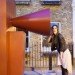 Aberrant Architecture, Tiny Traveling Theater, mobile theater, mini theater, Thomas Britton, coal scuttles, recycled materials, green design, sustainable design, eco-design, art, theater, natural light, skylights