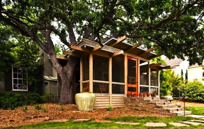 Terrell Hills, Texas, sustainable upgrade, green renovation, natural materials, thermal mass, daylighting, passive solar, green design, sustainable design, eco-design, Tree House, John Grable