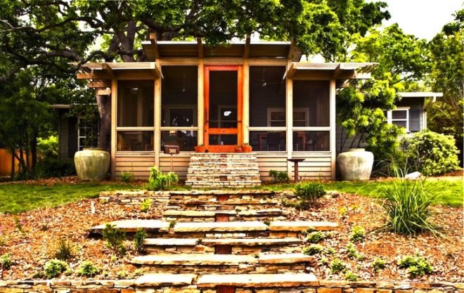 Terrell Hills, Texas, sustainable upgrade, green renovation, natural materials, thermal mass, daylighting, passive solar, green design, sustainable design, eco-design, Tree House, John Grable