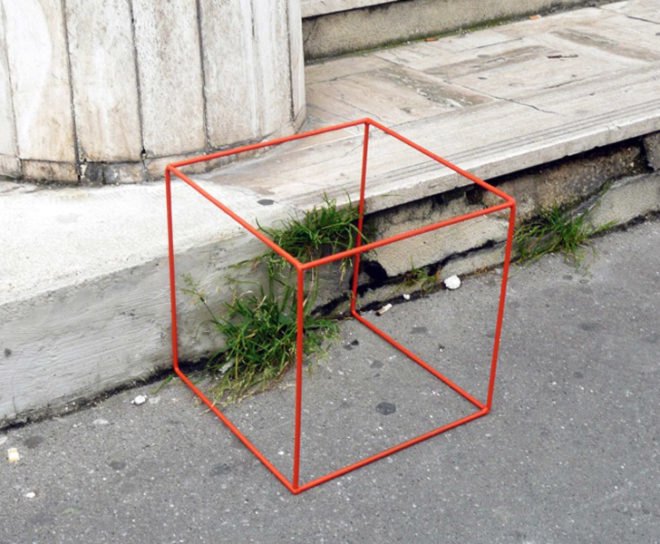 Urban Greenhouse, Audrey Charré, Clémentine Schmidt and Luc Beaussar, urban art, street art, urban design, sustainable design, green architecture, eco artwork, edible planting , urban gardening