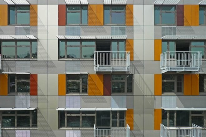 Via Verde, Grimshaw Architects, Dattner Architects, Bronx, low-income housing, food coop, mixed-use development, natural ventilation, daylighting, energy-efficiency, green design, sustainable design, eco-design, urban design, recycled materials, low carbon footprint