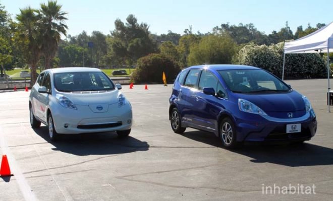 Honda, Honda Fit, Honda Fit EV, Honda electric car, electric car, green transportation, Nissan LEAF, lithium-ion, Ford Focus Electric, green car