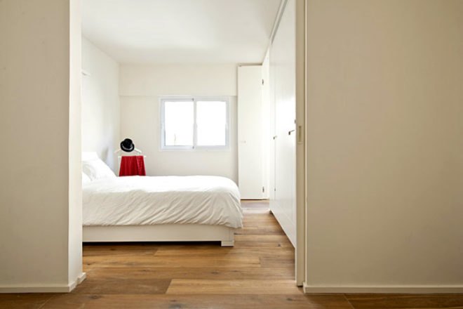 small space living, tiny apartment, SFARO, 40 sm apartment, tel aviv, micro apartment, green interiors