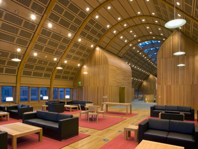 Kroon Hall, Yale University, Yale School of Forestry and Environmental Studies, Sustainable Building, Solar Power, Green Technology, Energy Efficiency, Hopkins, Arup, Centrebrook, Green Building