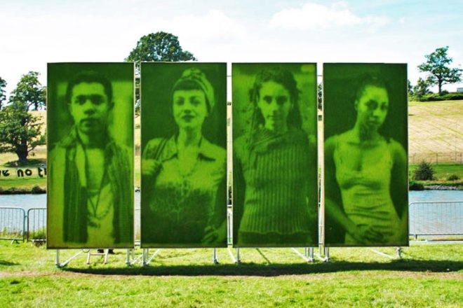 Ackroyd & Harvey, grass photograph, Heather Ackroyd, Dan Harvey, grass art, Face to Face