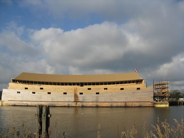 Noah's Ark, Johan Huibers, barge boat, canal barge, life-size noah's ark, swedish pine, tourist attraction, museum, dutch noah's ark, global flood