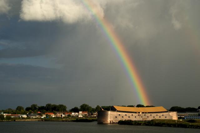 Noah's Ark, Johan Huibers, barge boat, canal barge, life-size noah's ark, swedish pine, tourist attraction, museum, dutch noah's ark, global flood