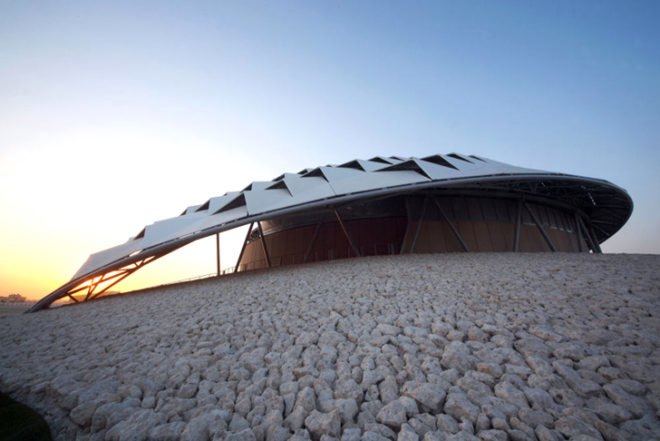 green design, eco design, sustainable design, Arup Associates, FIFA World Cup, FIFA World Cup Qatar Showcase, world's most sustainable stadium, zero carbon stadium, World Architecture News' 2012 Engineering Award