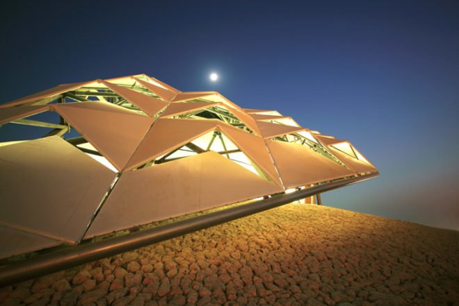 green design, eco design, sustainable design, Arup Associates, FIFA World Cup, FIFA World Cup Qatar Showcase, world's most sustainable stadium, zero carbon stadium, World Architecture News' 2012 Engineering Award