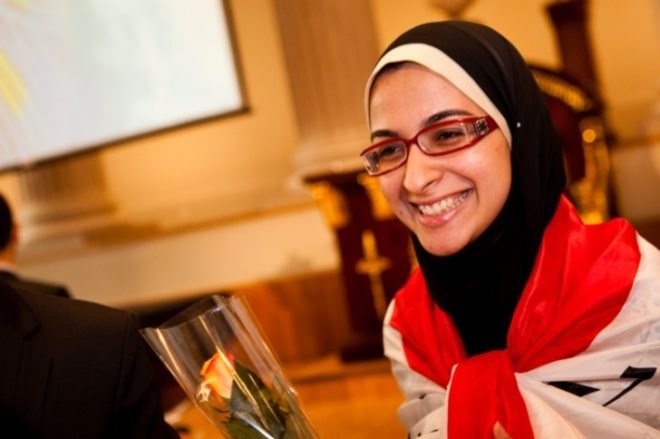 Azza Abdel Hamid Falad, egyptian teenager, plastic recycling, catalyst, egypt, plastic recycling, biofuel, biodiesel, aluminosilicate,