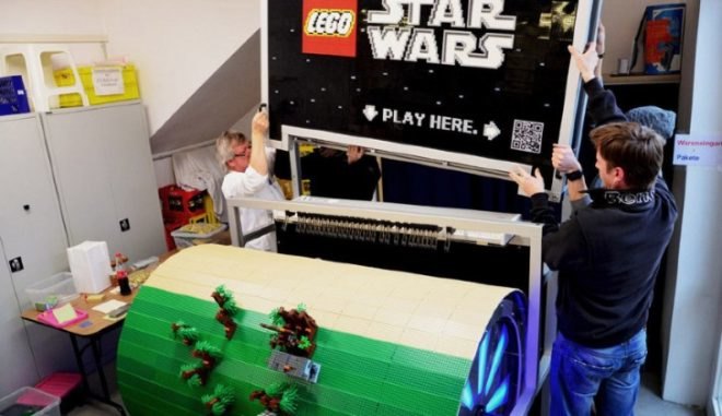 barrel organ, builders of sound, lego organ, LEGOs, Serviceplan, star wars, star wars 3d, star wars theme