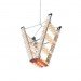 Bertjan Pot, Stairway to Heaven, recycled chandelier, DHPH, Design Academy Eindhoven, Frame-Moooi Award, safety-ladder, Art, Green Lighting, energy efficiency, Recycled Materials,