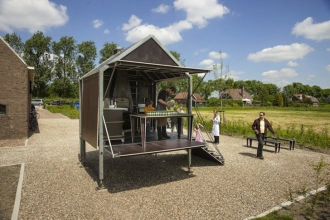 Studio Elmo Vermijs, Buijtenkeuken, The Netherlands, green design, sustainable design, eco-design, mobile design, Dutch, outdoor kitchen, mobile kitchen
