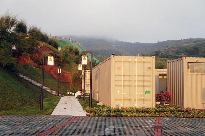 green design, eco design, sustainable design, Fukishima, Tonghe Shanzi Landscape Design, Changski, Xiang Xiang Pray House, shipping container hotel
