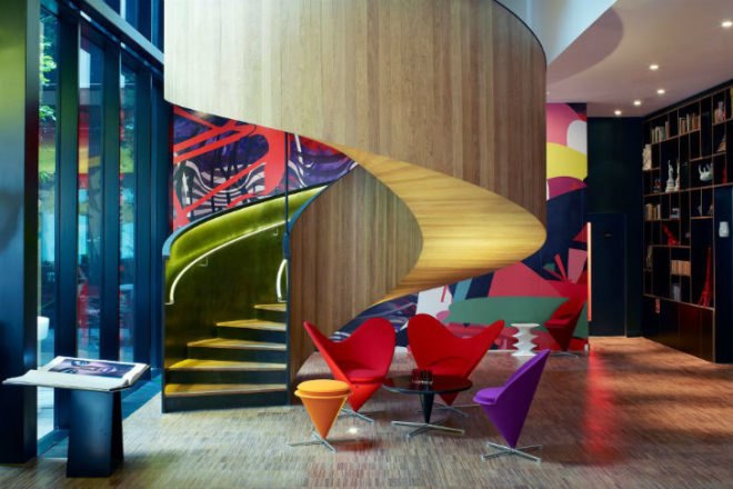 CitizenM Hotel, Glasgow, London, Concrete Architectural Associates, prefab hotel, modular hotel, prefab, eco hotel