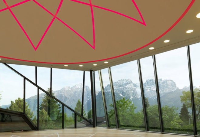 Austrian retreat center, MHM architects, Iselsberg Conference center, Glass facade, daylighting