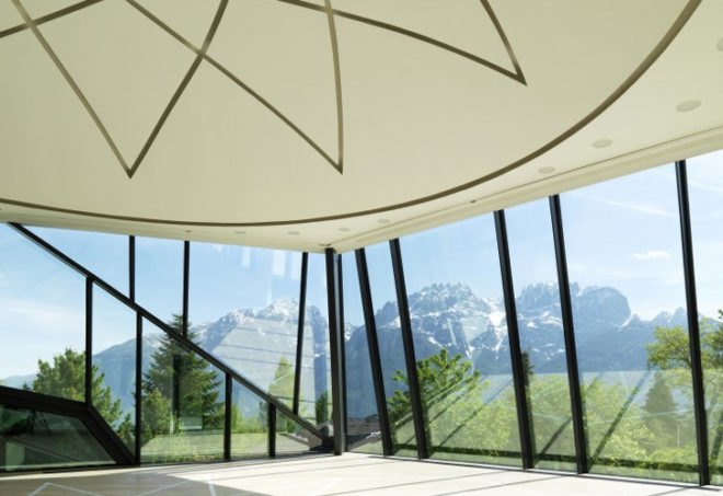 Austrian retreat center, MHM architects, Iselsberg Conference center, Glass facade, daylighting