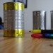 DIY, summer, craft, recycled, tin can, lantern, punched, votive, how-to