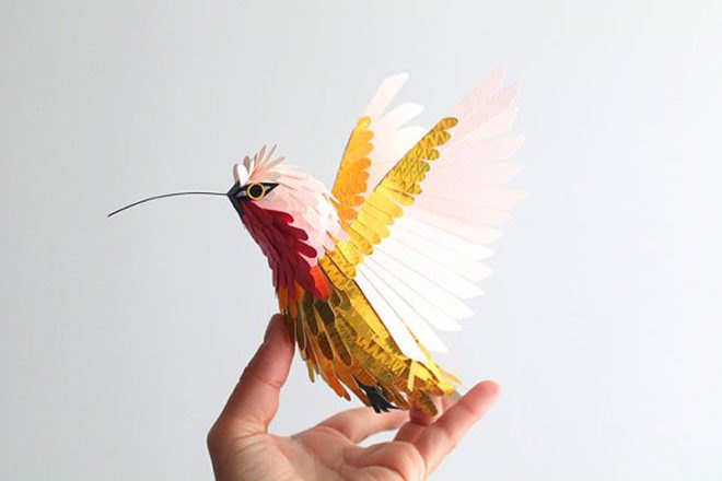 green design, eco design, sustainable design, paper sculptures, Diana Beltran Herrera, paper birds, Hanni Bkartlaid